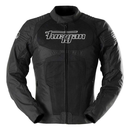 Blouson Moto Furygan WB08 VENTED+ — Protection CE Niveau A Noir - Blanc - LE PRATIQUE DU MOTARD
