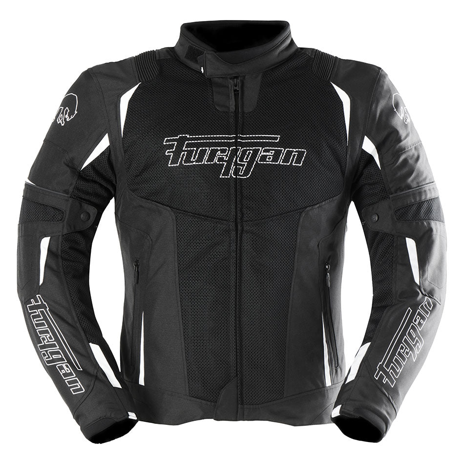 Blouson Moto Furygan ULTRASPARK 3IN1 VENTED+ — Protection CE Niveau A Noir - Blanc - LE PRATIQUE DU MOTARD