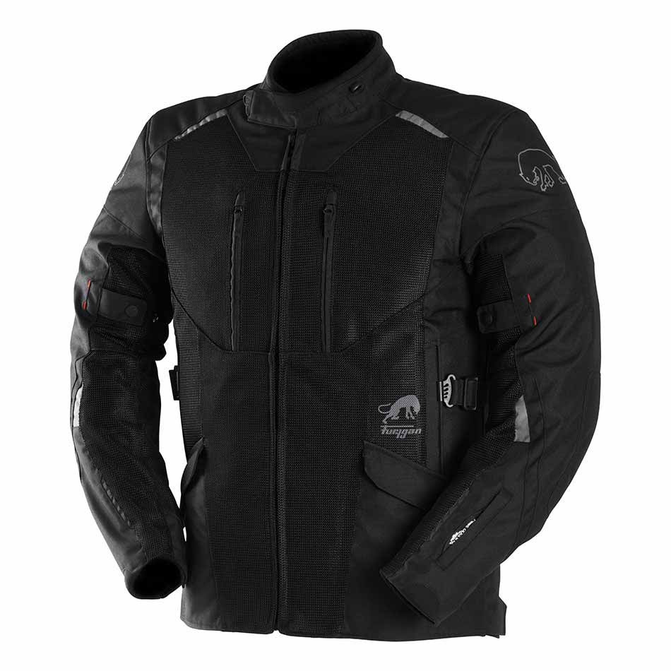 Blouson Moto Furygan BROOKS VENTED+ — Protection CE Niveau A Noir - LE PRATIQUE DU MOTARD