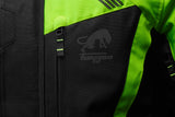 Blouson Moto Adventure Haute Visibilité Homologué AA — Noir-Jaune stab, vue detail 2