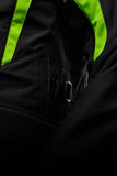 Blouson Moto Adventure Haute Visibilité Homologué AA — Noir-Jaune stab, vue detail 3