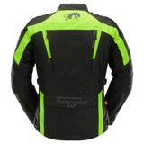 Blouson Moto Adventure Haute Visibilité Homologué AA — Noir-Jaune stab, vue vue 2