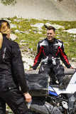 Blouson Moto Furygan APALACHES EVO — Protection CE Niveau AA Noir - Pearl - Rouge - LE PRATIQUE DU MOTARD