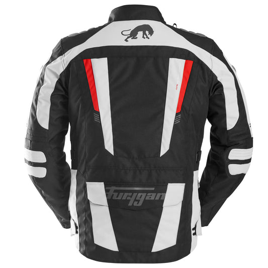 Blouson Moto Furygan APALACHES EVO — Protection CE Niveau AA Noir - Pearl - Rouge - LE PRATIQUE DU MOTARD