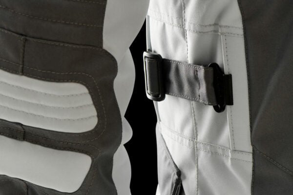 Blouson Moto Furygan APALACHES EVO — Protection CE Niveau AA Gris - Pearl - Rouge - LE PRATIQUE DU MOTARD