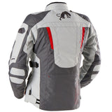 Blouson Moto Furygan APALACHES LADY EVO — Protection CE Niveau AA Gris - Pearl - Rouge - LE PRATIQUE DU MOTARD