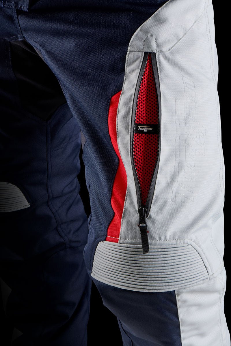 Pantalon Moto Furygan KILLINGTON LADY — Protection CE Niveau AA Bleu - Pearl - Rouge - LE PRATIQUE DU MOTARD