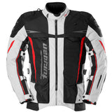 Blouson Moto Furygan MONTROC KEVLAR® PRIMALOFT® 3IN1+ — Protection CE Niveau AA Noir - Pearl - Rouge - LE PRATIQUE DU MOTARD