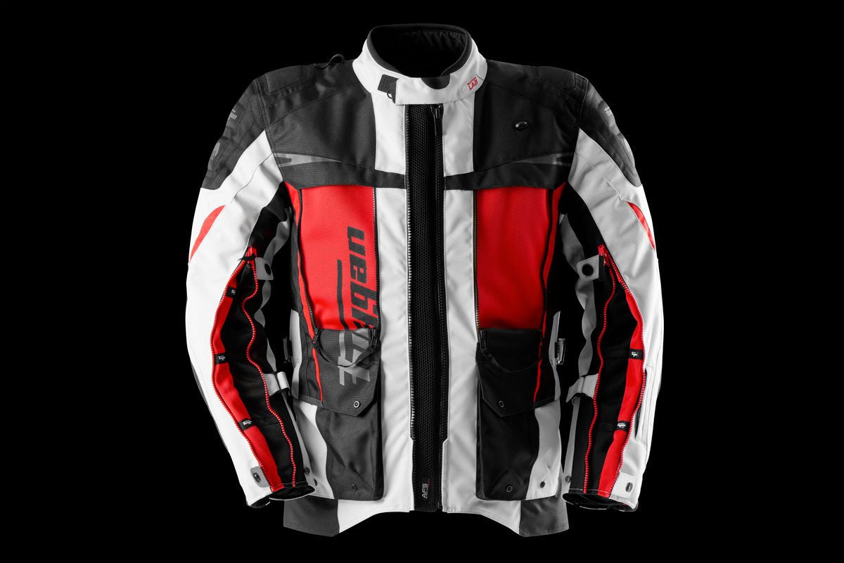 Blouson Moto Furygan MONTROC KEVLAR® PRIMALOFT® 3IN1+ — Protection CE Niveau AA Noir - Pearl - Rouge - LE PRATIQUE DU MOTARD