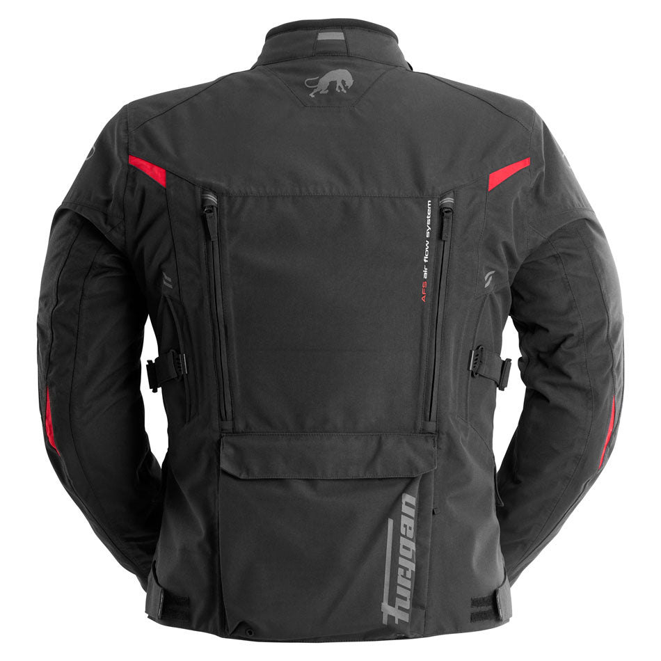 Blouson Moto Furygan CHALLENGER 3C PRIMALOFT® — Protection CE Niveau AA Noir - Rouge - LE PRATIQUE DU MOTARD
