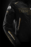 Blouson Moto Furygan AGATA — Protection CE Niveau AA Noir - Blanc - Or - LE PRATIQUE DU MOTARD