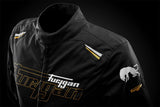 Blouson Moto Furygan AGATA — Protection CE Niveau AA Noir - Blanc - Or - LE PRATIQUE DU MOTARD