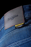 Pantalon Moto Furygan D12 X KEVLAR® STRAIGHT — Protection CE Niveau AA Medium blue - LE PRATIQUE DU MOTARD