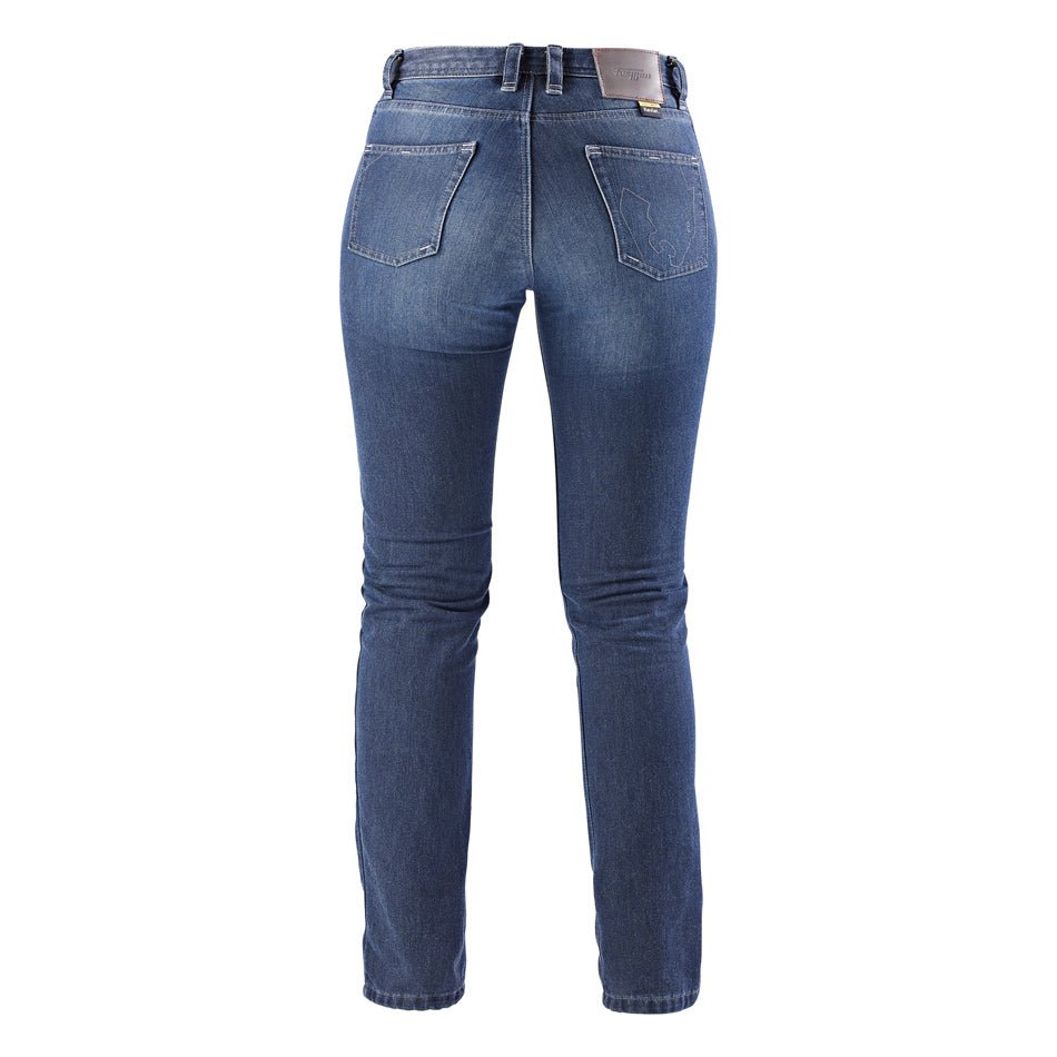 Pantalon Moto Furygan KATE X KEVLAR® STRAIGHT — Protection CE Niveau AAA Medium blue - LE PRATIQUE DU MOTARD