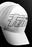 Casquette Furygan TRUCKER RAGE Blanc-Noir — Clean & Radical
