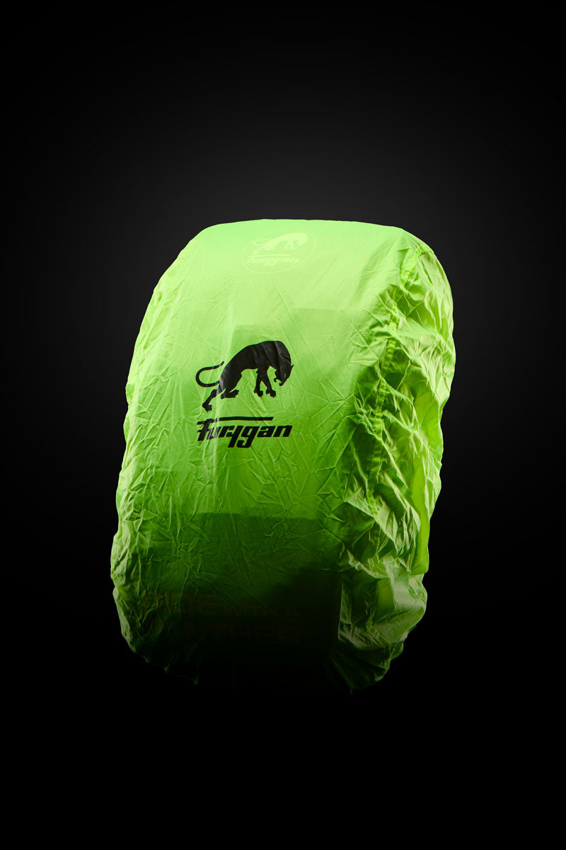 Sac à Dos Moto 32 L Housse de Pluie — Noir-Blanc-Rouge, vue detail 5
