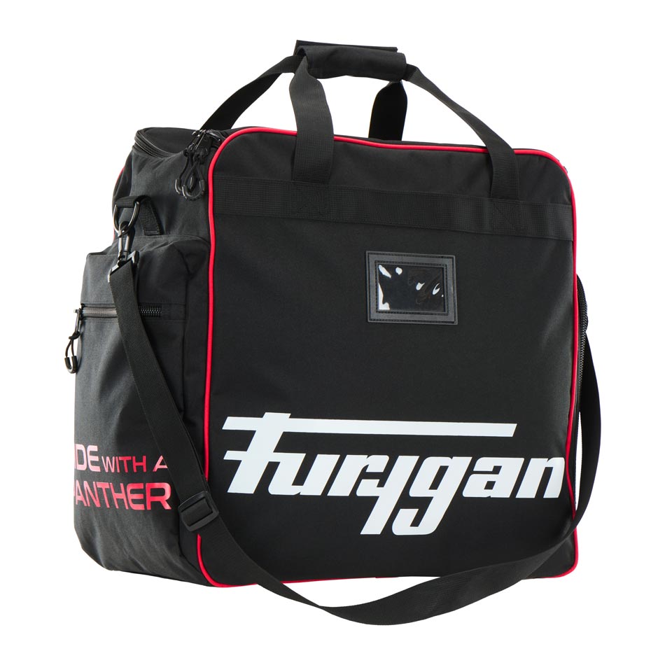 Sac Équipement Moto 45 L Casque & Bottes — Noir-Blanc-Rouge, vue vue 4