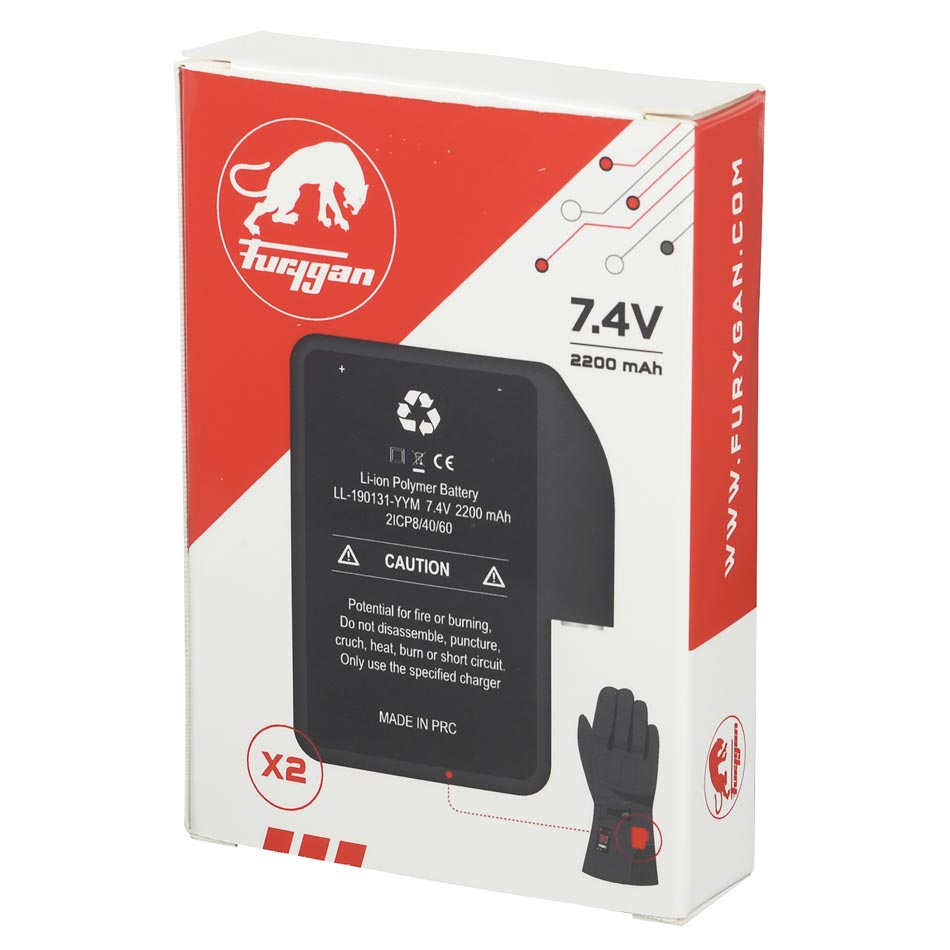 Gants Moto Furygan BATTERIES HEAT Noir - LE PRATIQUE DU MOTARD