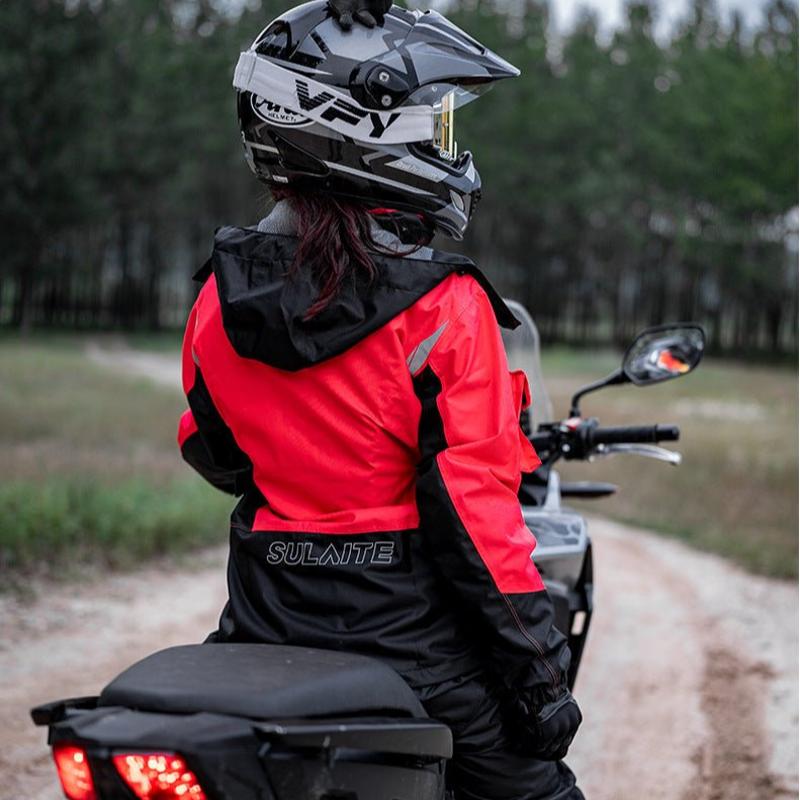 Ensemble veste et pantalon de pluie moto réfléchissants - LE PRATIQUE DU MOTARD