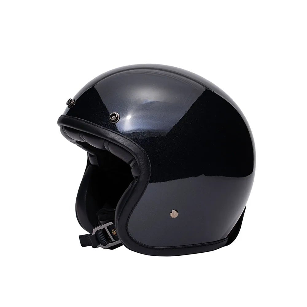 Casque Jet Néo - Rétro Noir | Marko THE CLASSIC - LE PRATIQUE DU MOTARD