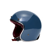 Casque Moto Jet Rétro – Marko THE CLASSIC Bleu Rouge - LE PRATIQUE DU MOTARD