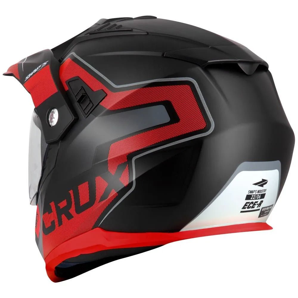 Casque moto cross/enduro + visiere - CRUX™ - LE PRATIQUE DU MOTARD