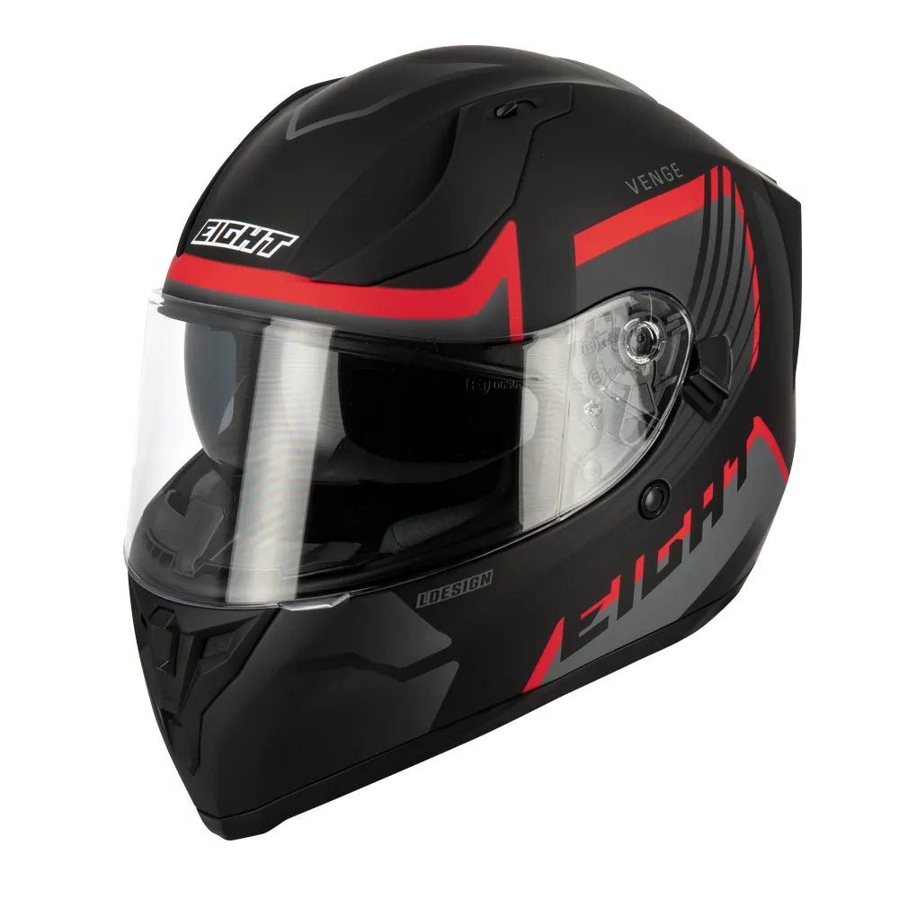 Casque moto/scooter Integral| Noir/Rouge + PINLOCK - LE PRATIQUE DU MOTARD