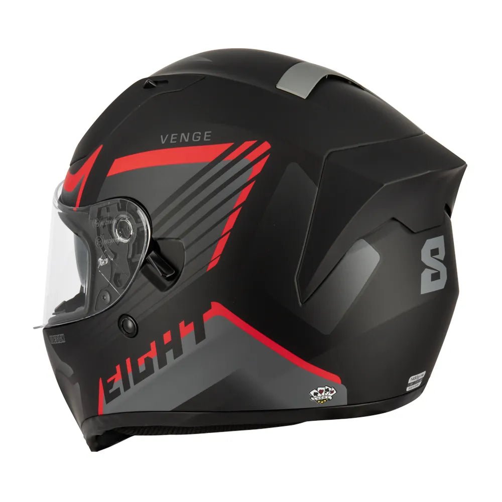 Casque moto/scooter Integral| Noir/Rouge + PINLOCK - LE PRATIQUE DU MOTARD