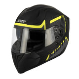 Casque moto Integral | S441 Noir/Jaune - LE PRATIQUE DU MOTARD