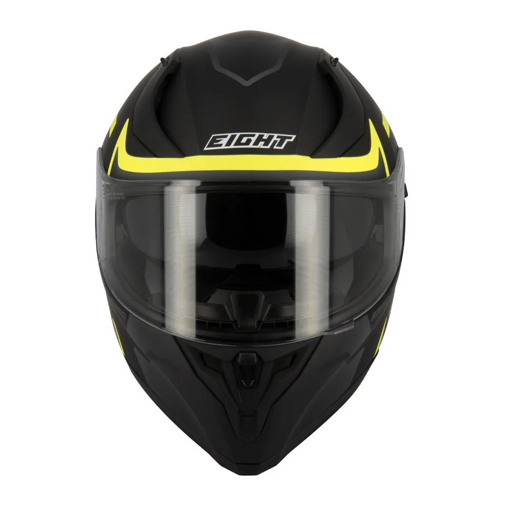 Casque moto Integral | S441 Noir/Jaune - LE PRATIQUE DU MOTARD