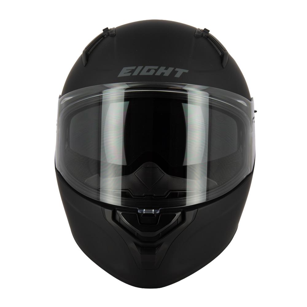 Casque intégral S443 Aero noir mat — vue de face