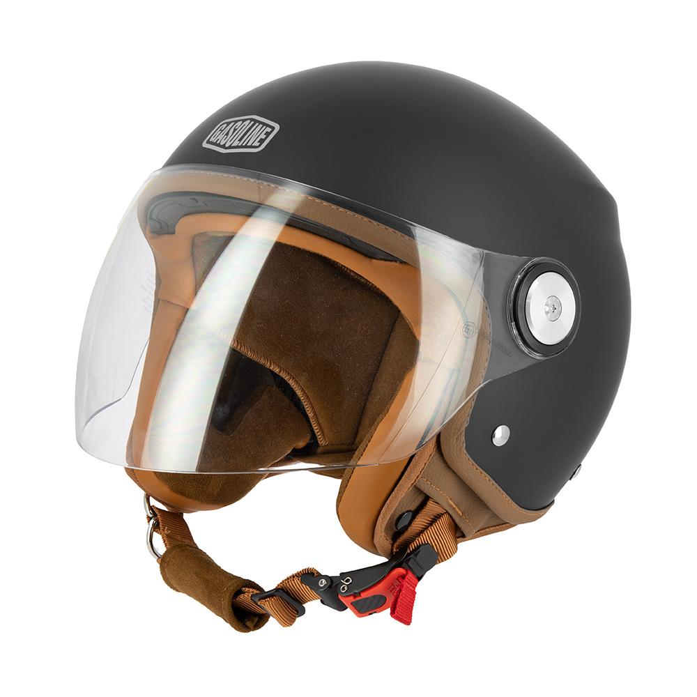 Casque Jet Gasoline S100 Octane — Noir Mat