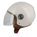 Casque Jet Gasoline S100 Octane — Crème Brillant