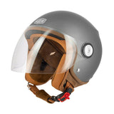 Casque Jet Gasoline S100 Octane — Titane Mat