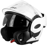 Casque moto modulable a 180° – Blanc Brillant | ECE 22.06