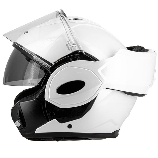 Casque moto modulable a 180° – Blanc Brillant | ECE 22.06