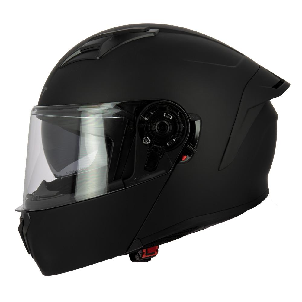 Casque modulable S551 Dual Face noir mat — vue de profil
