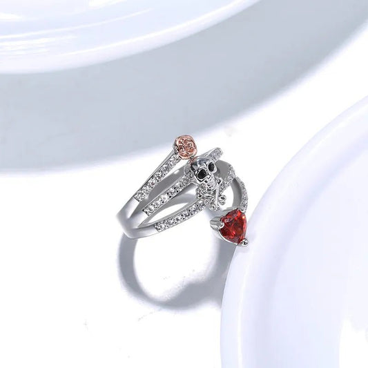 Bague femme acier inoxydable - Love and Bones™ - LE PRATIQUE DU MOTARD