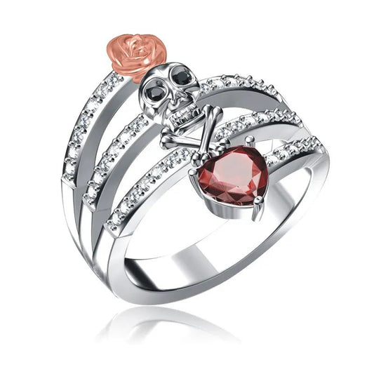 Bague femme acier inoxydable - Love and Bones™ - LE PRATIQUE DU MOTARD