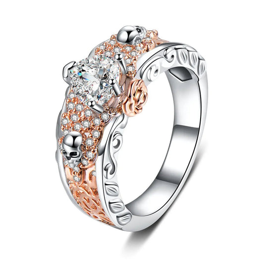 Bague femme rose - Skull Majesty™ - LE PRATIQUE DU MOTARD