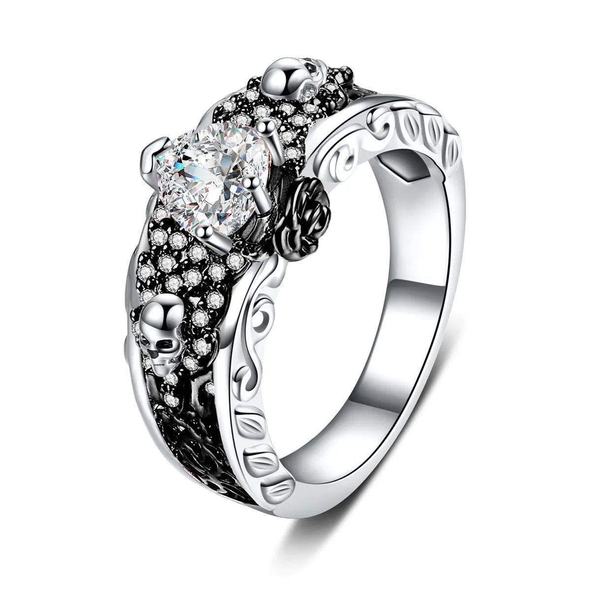 Bague diamant noir femme - Black Queen™ - LE PRATIQUE DU MOTARD