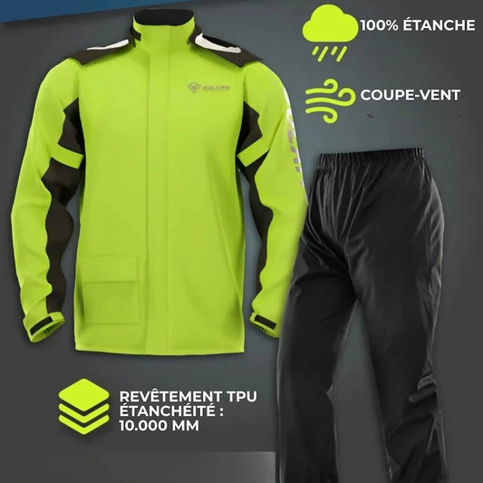 Vêtement Pluie Moto 2 Pièces | Vulante™ - LE PRATIQUE DU MOTARD