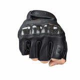 Gants Mitaine moto cuir avec Coque Carbone - LE PRATIQUE DU MOTARD
