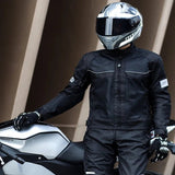 Blouson moto été Noir avec Dorsale - LE PRATIQUE DU MOTARD