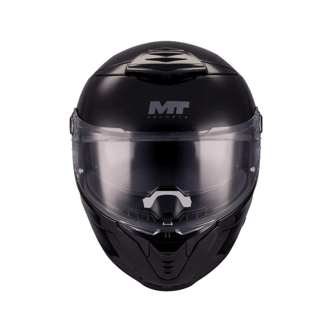 Casque intégral MT Thunder 4 SV Pure Noir Gloss — vue de côté — Le Pratique du Motard