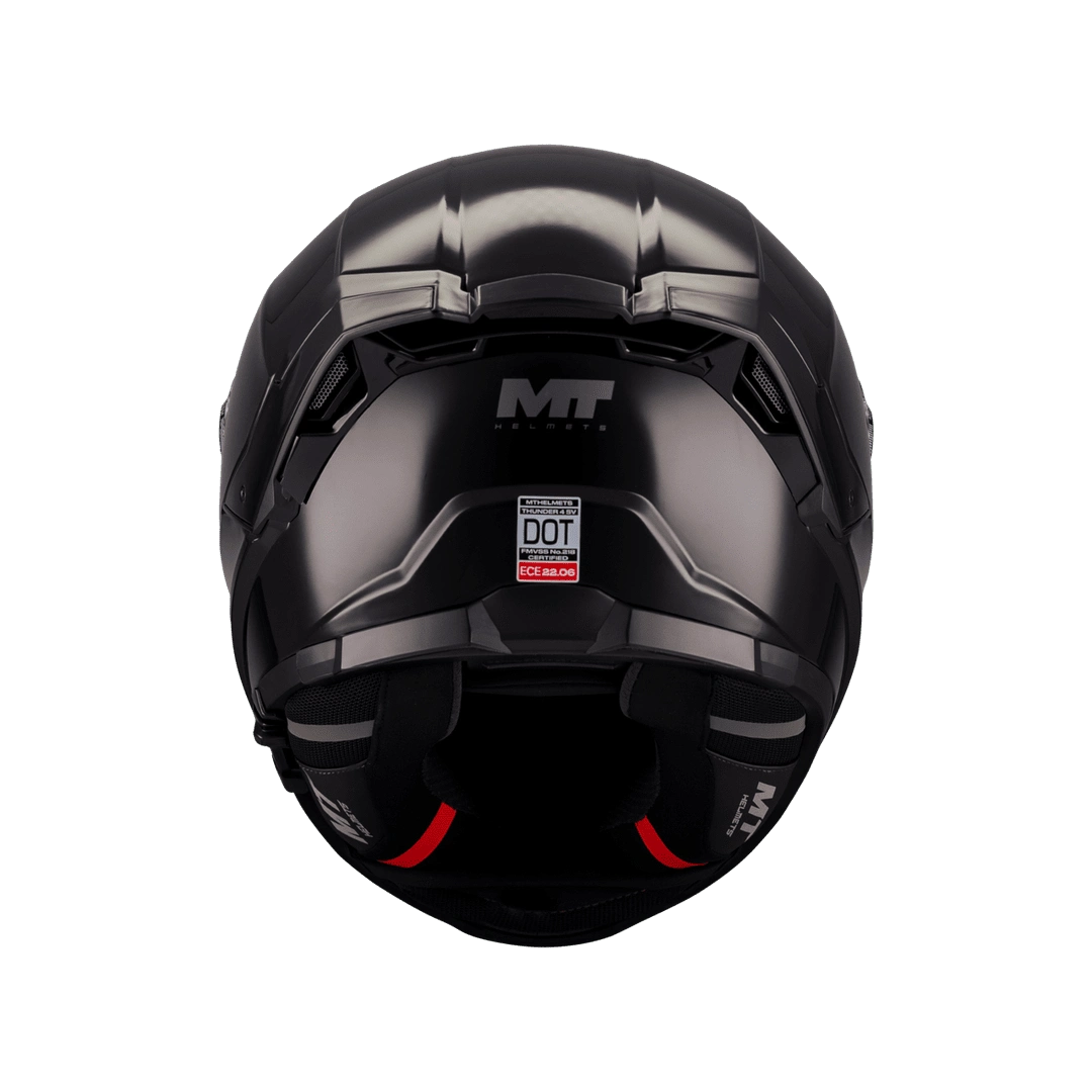 Casque intégral MT Thunder 4 SV Pure Noir Gloss — détail intérieur — Le Pratique du Motard