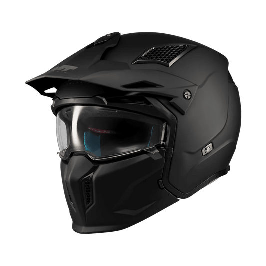 CASQUE TRIAL MT STREETFIGHTER PURE A1 MATT - LE PRATIQUE DU MOTARD
