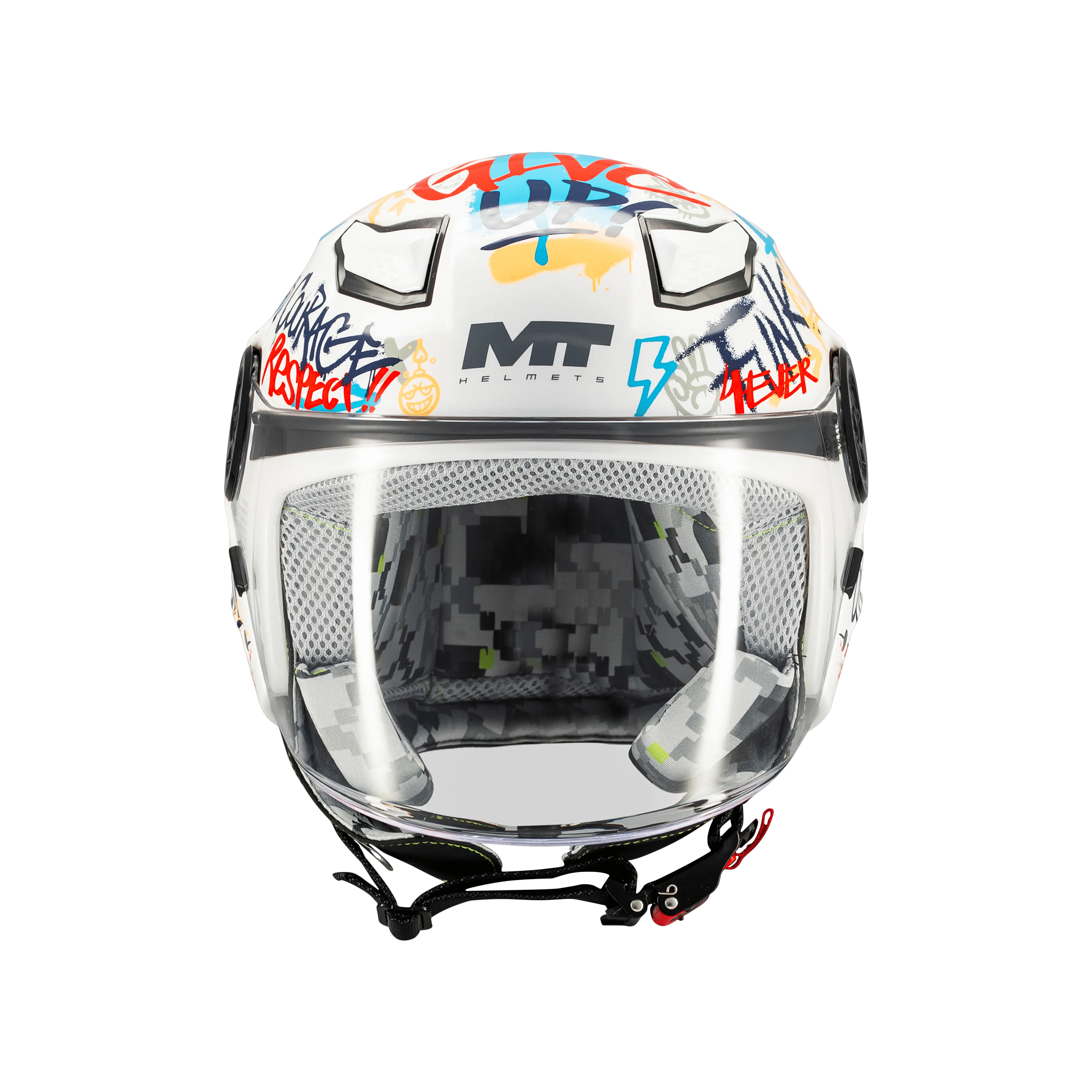 Casque Jet Enfant MT Lite Crew Graphic — ECE 22.06 Passager Scooter - LE PRATIQUE DU MOTARD