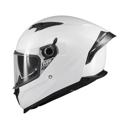 Casque intégral à écran solaire MT Braker SV profil gauche avec mécanisme de visière et ventilations