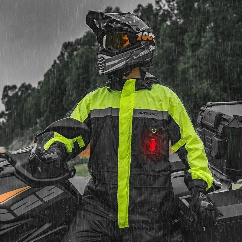 Tenue de pluie moto| GS2 Jaune - LE PRATIQUE DU MOTARD